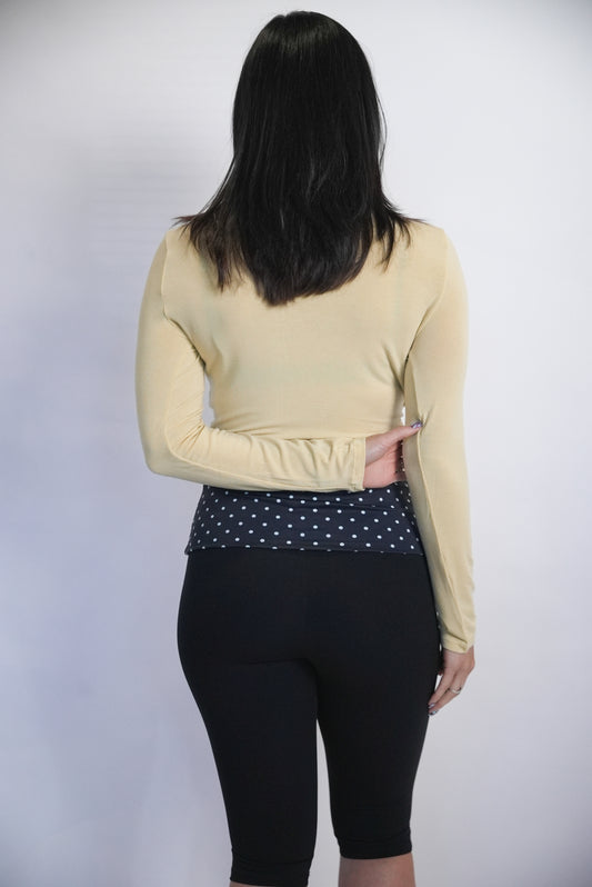Swan Wrap Top - Cream