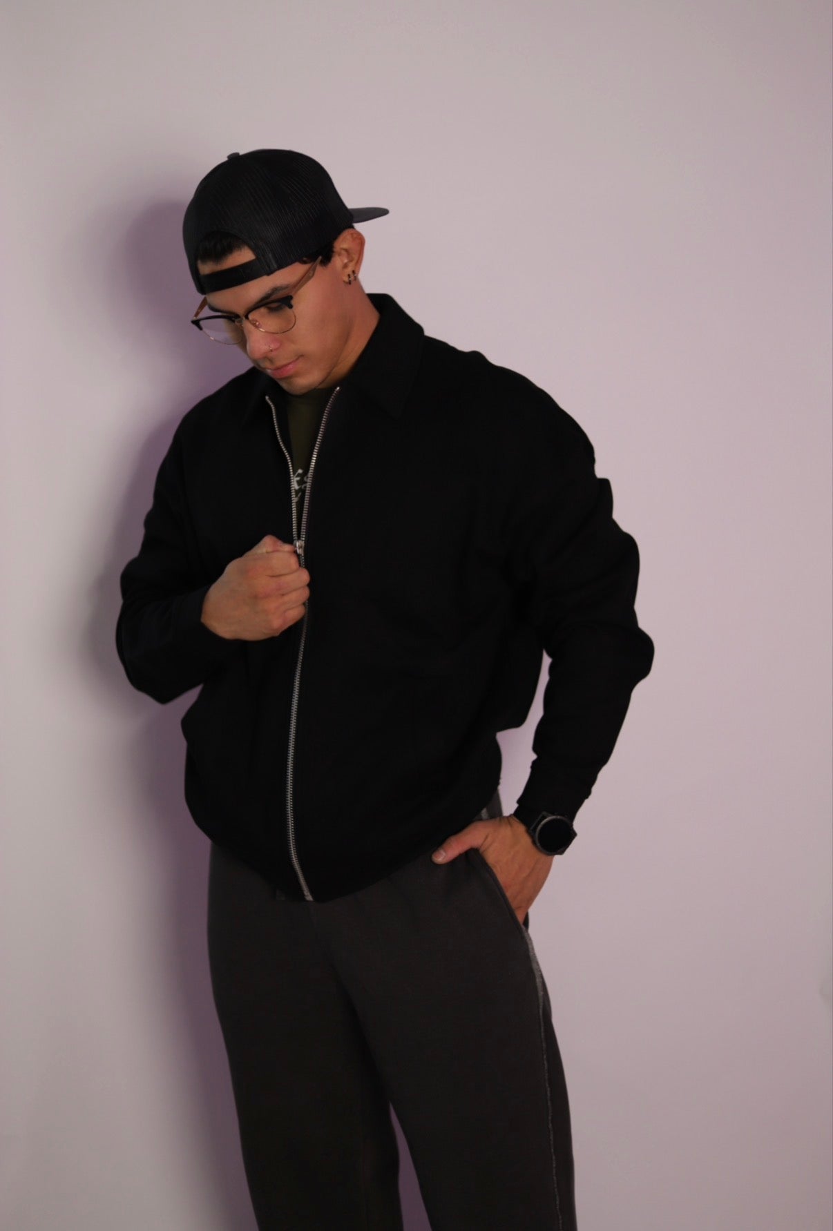 πΜΜπΏΜΜπΏΜΜπΌΜΜπΏΜΜ π°ΜΜπ¬ΜΜπ°ΜΜ: Dawn - HexCipher Zip-Up in Obsidian