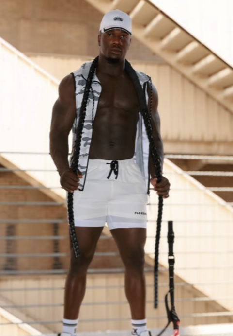 Mens Camo Tank- White