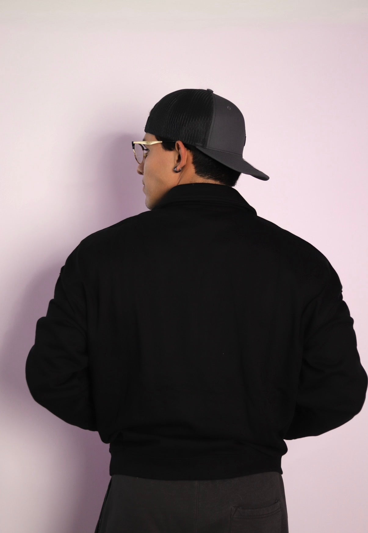 𝗘̘̚𝗿̘̚𝗿̘̚𝗼̘̚𝗿̘̚ 𝟰̘̚𝟬̘̚𝟰̘̚: Dawn - HexCipher Zip-Up in Obsidian