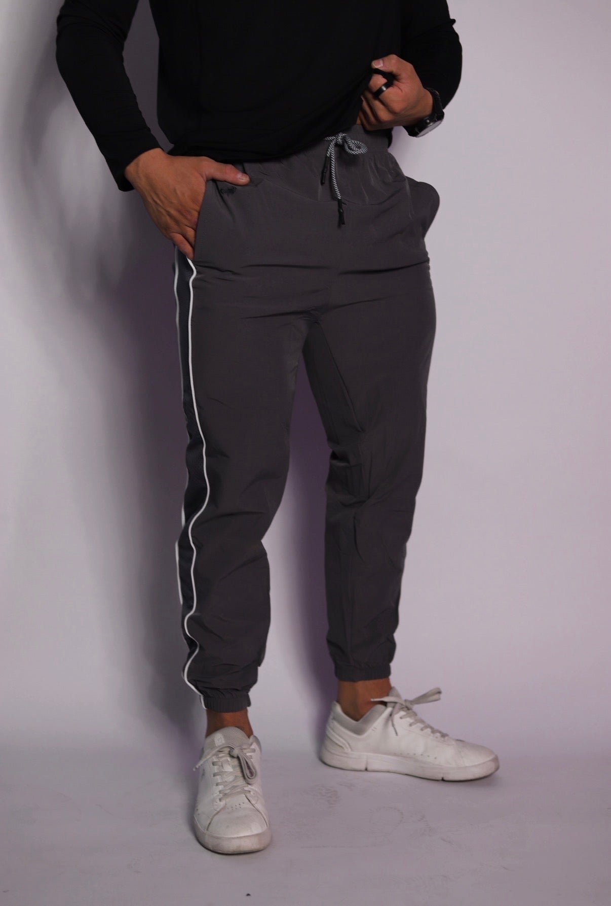 𝗘̘̚𝗿̘̚𝗿̘̚𝗼̘̚𝗿̘̚ 𝟰̘̚𝟬̘̚𝟰̘̚: Dawn - Crash Loop Joggers in Smoke