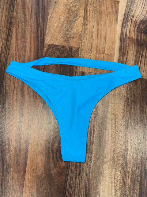 High Neck Bikini Set Blue