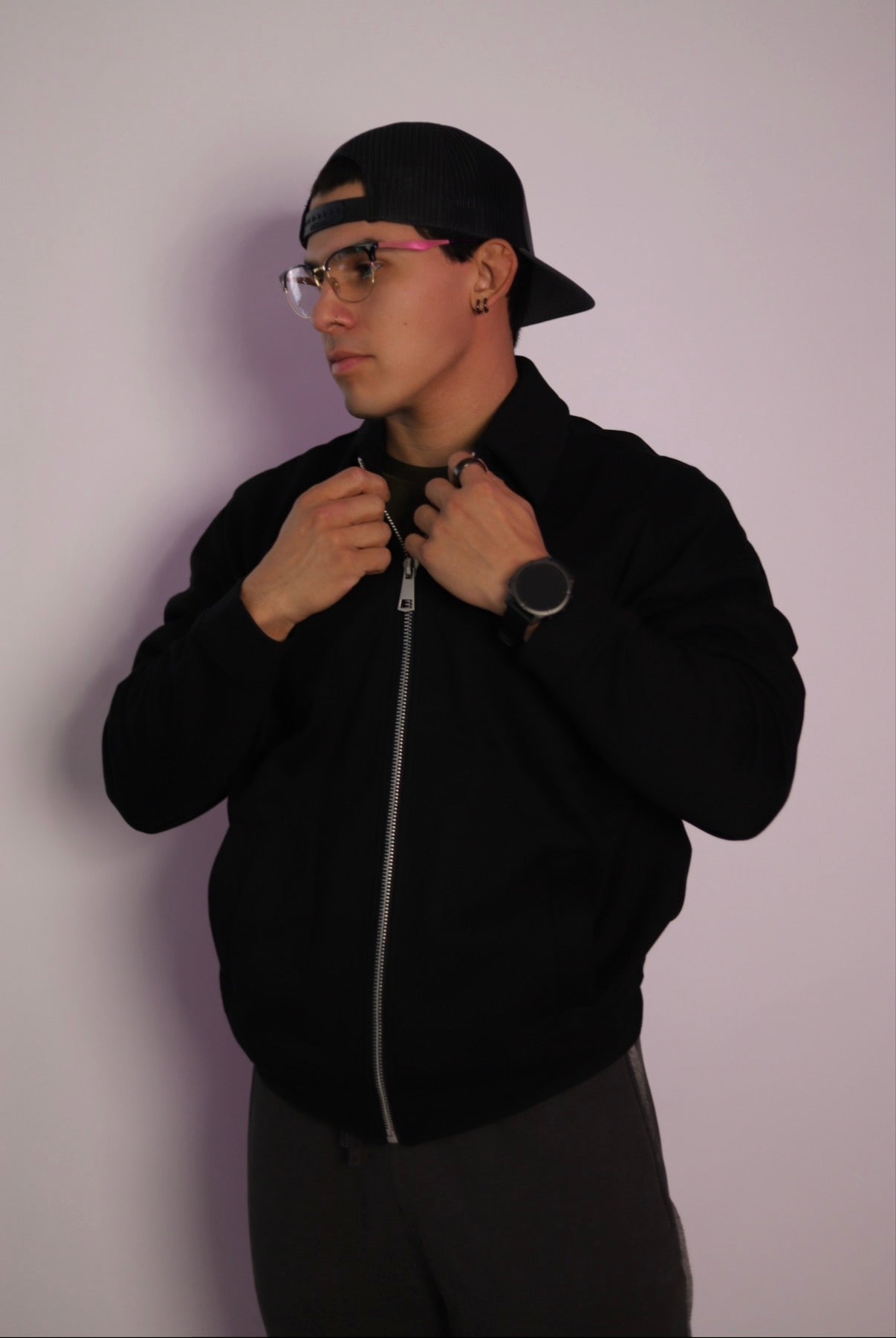 𝗘̘̚𝗿̘̚𝗿̘̚𝗼̘̚𝗿̘̚ 𝟰̘̚𝟬̘̚𝟰̘̚: Dawn - HexCipher Zip-Up in Obsidian