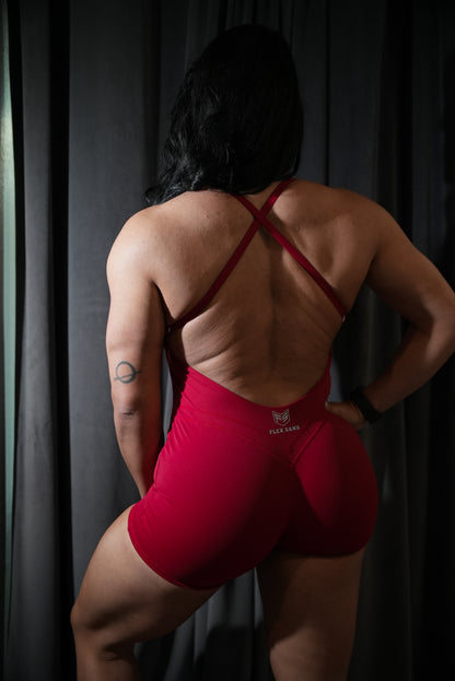 Keystone Romper - Red
