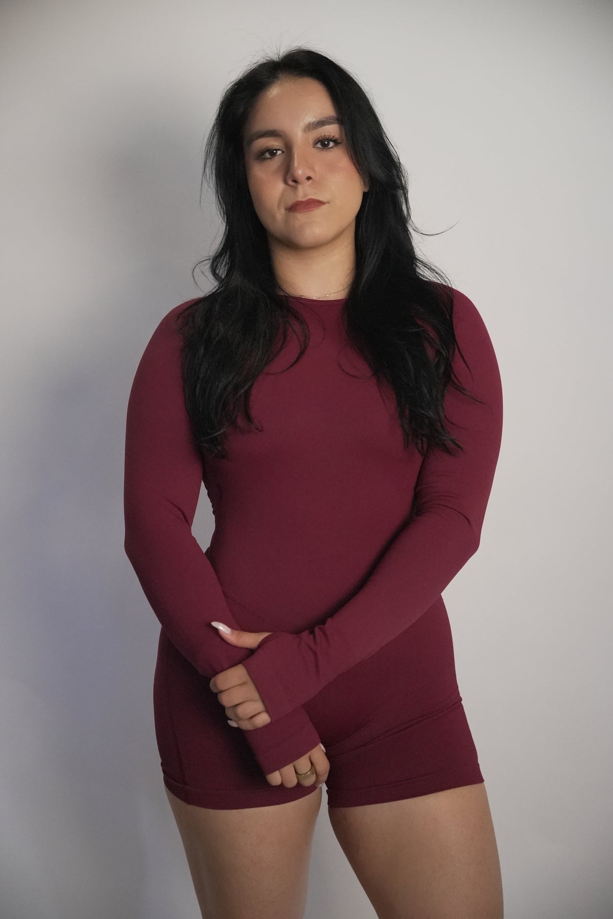Bloom Romper - Maroon