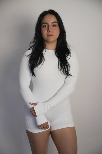 Bloom Romper - White