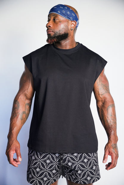 Cap Stone Cutoff - Black