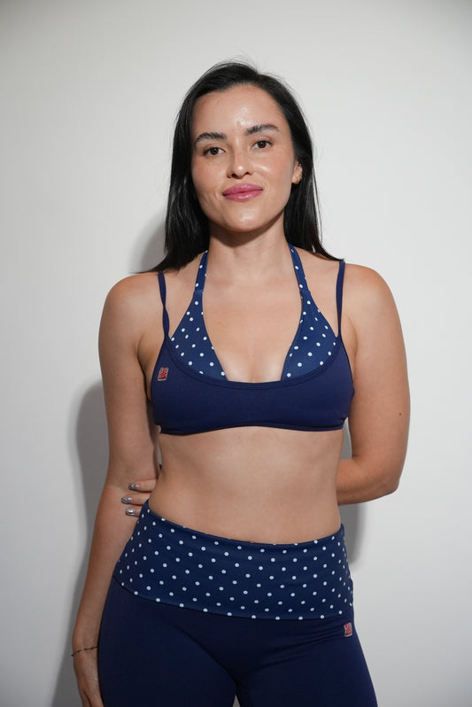 Deco Set - Navy Bra Polka Dot