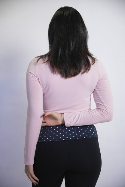Swan Wrap Top - Pink