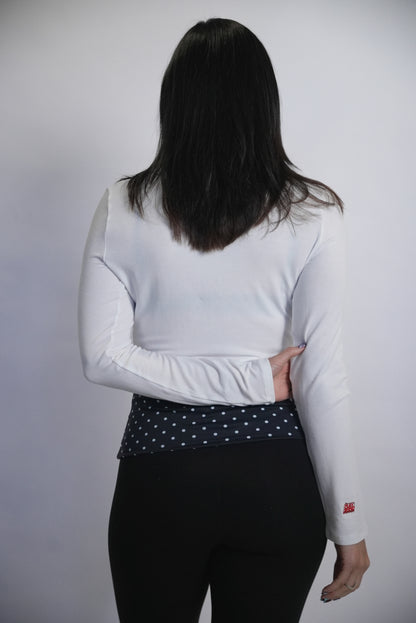 Swan Wrap Top - White