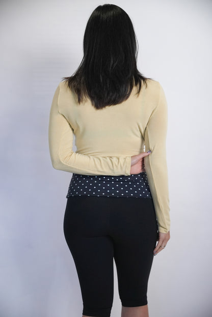 Swan Wrap Top - Cream