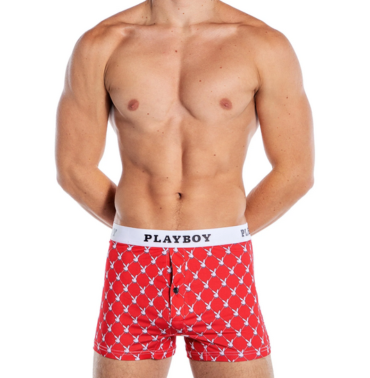 Playboy Men's Argyle Boxer Briefs
