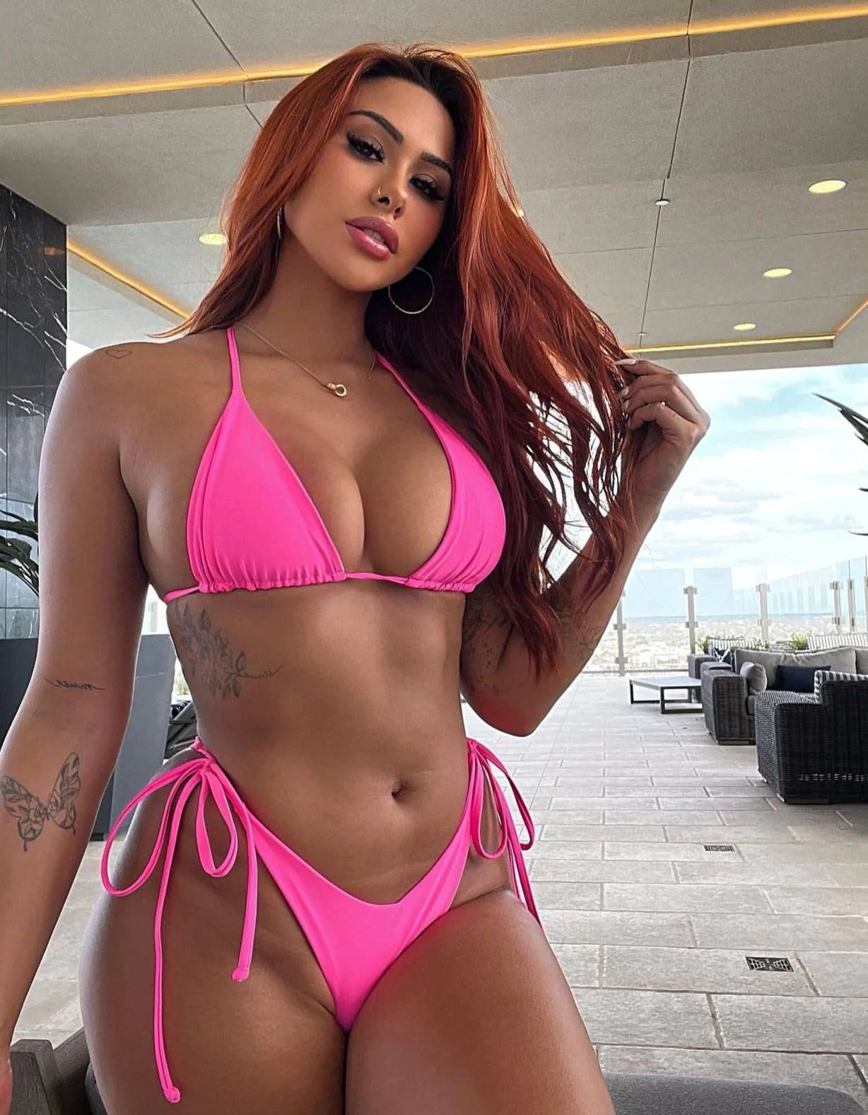 Juicy Triangle Top Pink Jelly