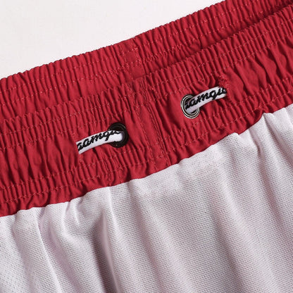 4.5 Inch Short Swim Trunks Slim Fit - Bright Red