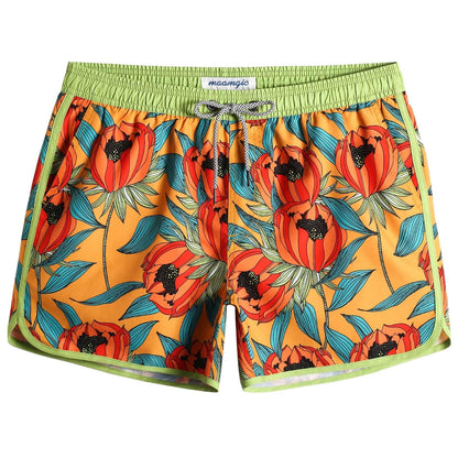4.5 Inch Vintage Bright Summer Swim Trunks