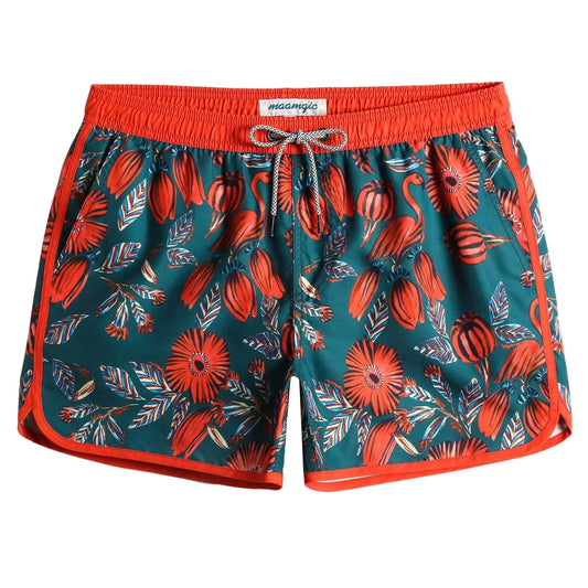 4.5 Inch Vintage Lantern Flower Swim Trunks