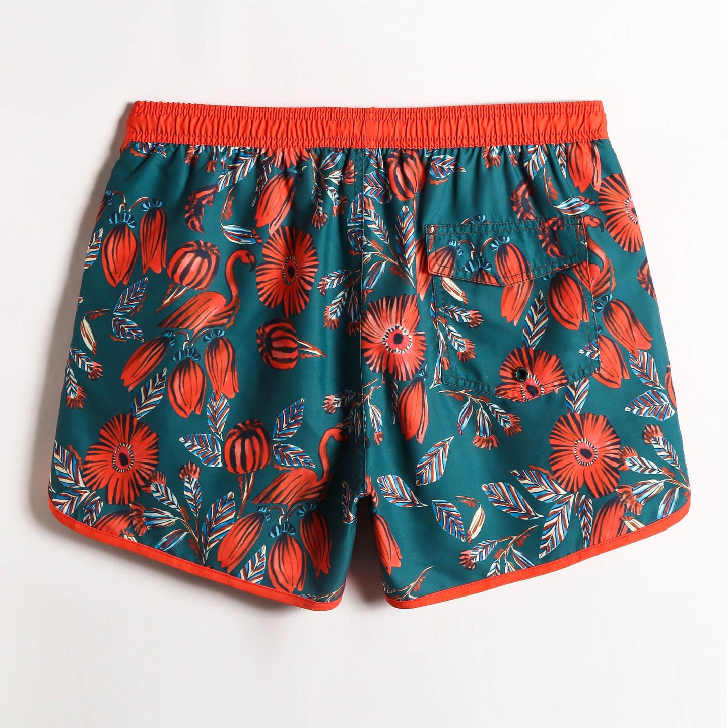 4.5 Inch Vintage Lantern Flower Swim Trunks