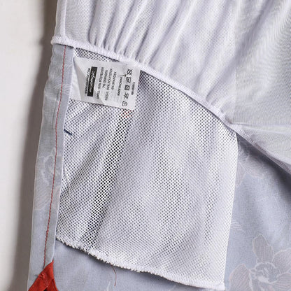 4.5 Inch Inseam Vintage Stretch Night Elf Flower Swim Trunks