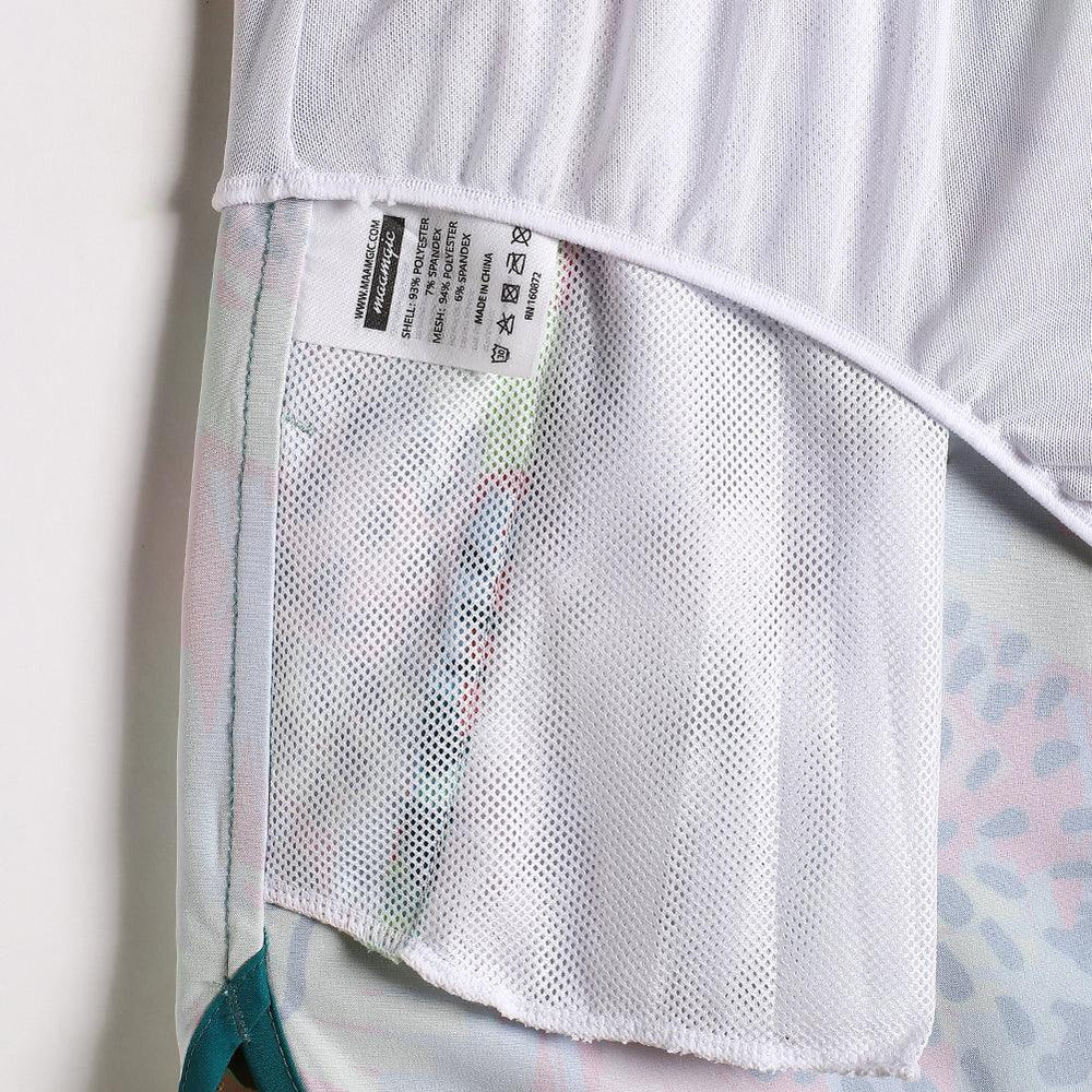 4.5 Inch Inseam Vintage Stretch Bright Fireworks Swim Trunks