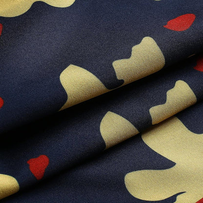 4.5 Inch Inseam Vintage Stretch Omelette Flower Swim Trunks