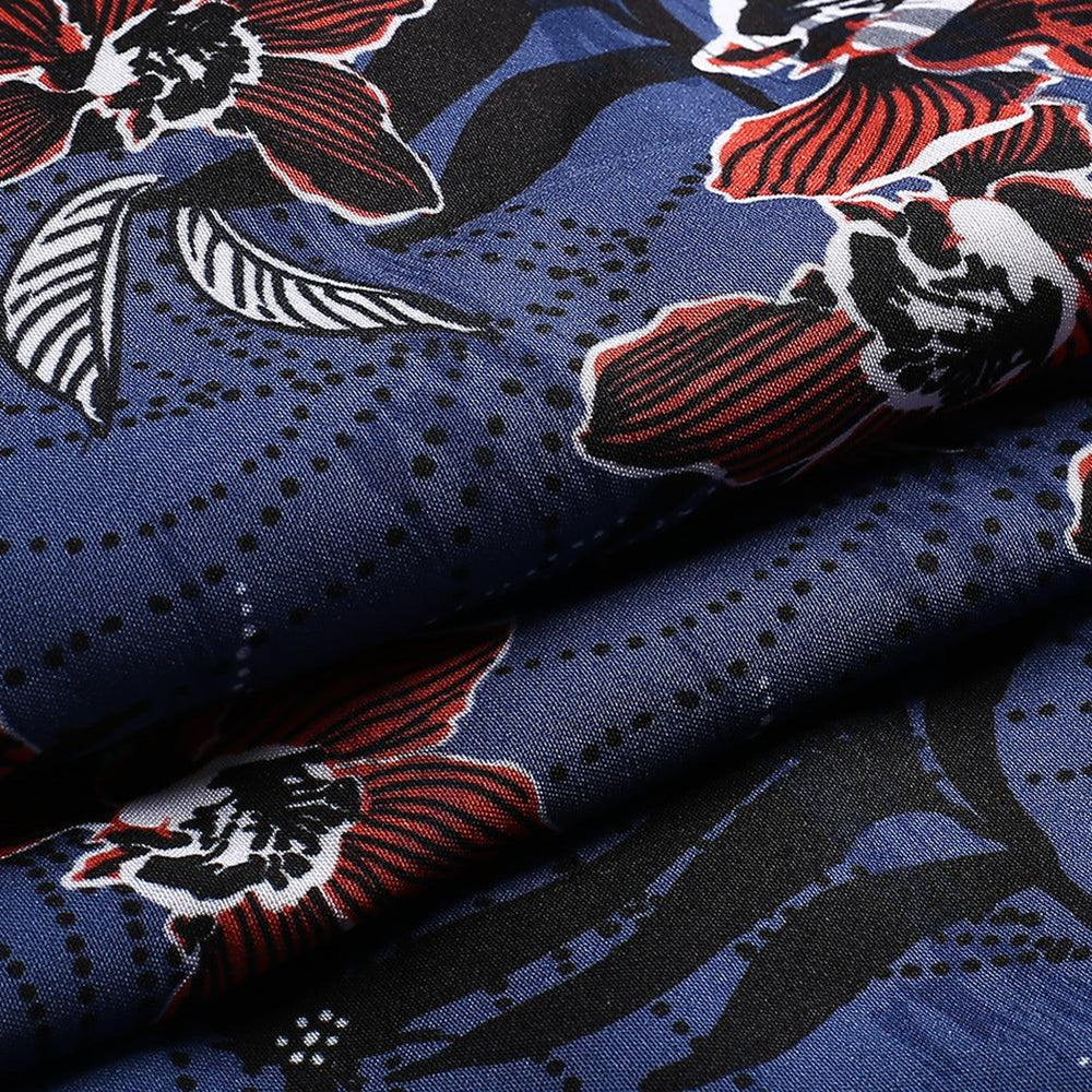 4.5 Inch Inseam Vintage Stretch Night Elf Flower Swim Trunks